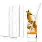 Boîte de 6 pailles transparentes + 1 goupillon inox