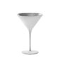 Verre à cocktail martini blanc argent 24cl