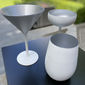 Coupe à champagne blanc argent 23cl