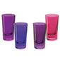 Verres à shooter en verre rose 6cl - Lot de 4