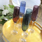 Flûte à champagne en verre bordeaux 19cl
