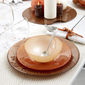 Assiette dessert en verre orange 21cm