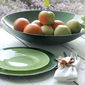 Assiette dessert en verre vert 21cm