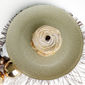 Assiette de présentation en verre couleur champagne 33cm