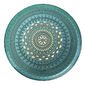 Plateau turquoise en verre 35cm