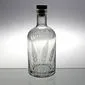 Bouteille à whisky en verre taillé 70cl
