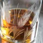Bouteille à whisky en verre taillé 70cl