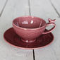 Tasse à café rose en faïence 20cl