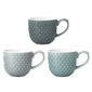 Mugs en porcelaine 3 couleurs 30cl - Coffret de 6