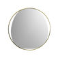 Miroir rond en métal couleur or 60cm