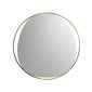 Miroir rond en métal couleur or 60cm