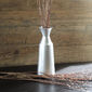 Vase en métal martelé couleur argent 40cm
