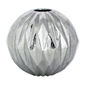 Vase origami en métal couleur argent 20cm