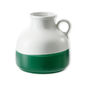 Vase en céramique blanc et vert 20cm