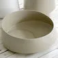 Coupe beige décorative en céramique 28cm