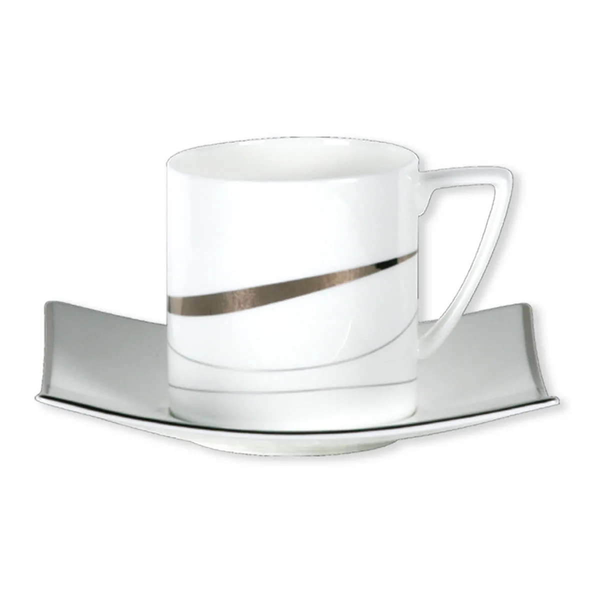 bruno evrard Paire-tasse thé 22cl en porcelaine bone-china
