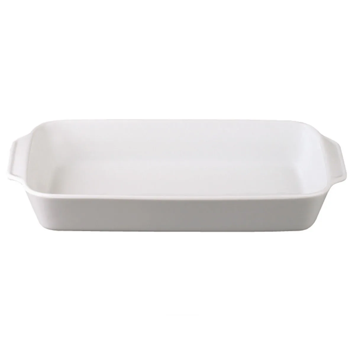 bruno evrard Plat à rôtir rectangulaire porcelaine blanche - France