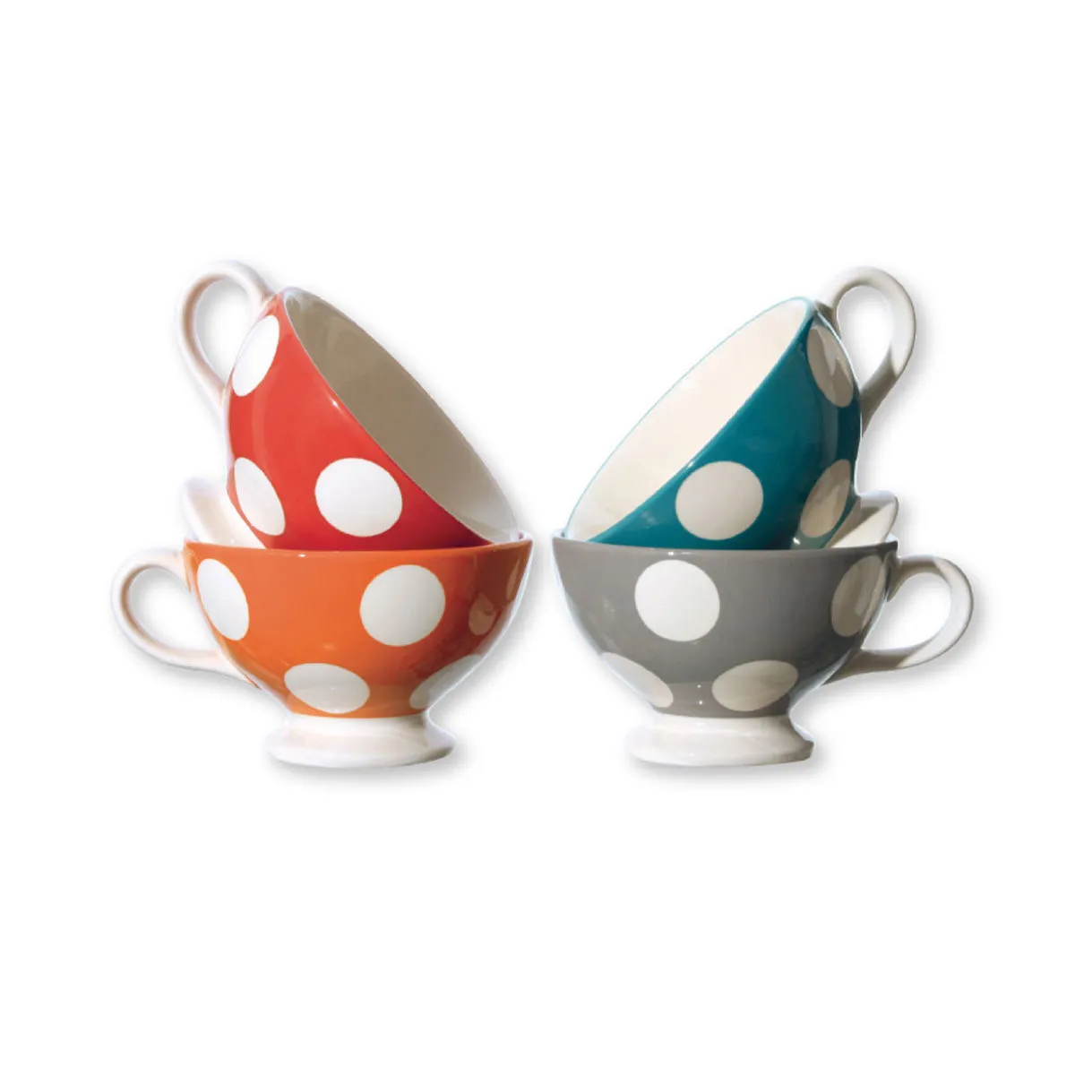 bruno evrard Petits Bols à Café Colorés à Pois - Vaisselle Tendance