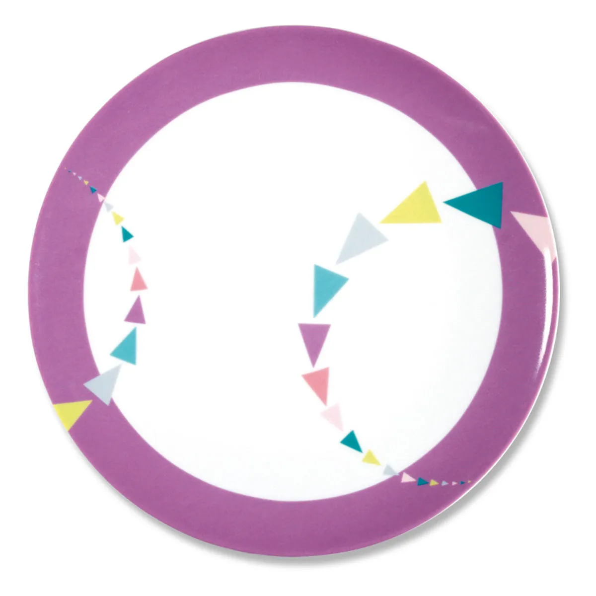 bruno evrard Assiette en Porcelaine Multicolore (violet) - 27cm - Vaisselle Design