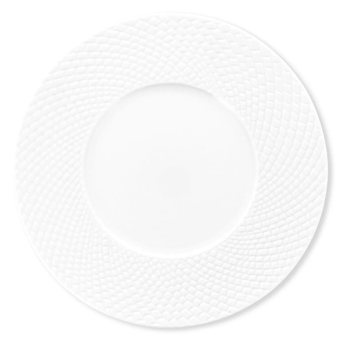 Assiette plate blanche en porcelaine 27cm - SOLARA - Bruno Evrard