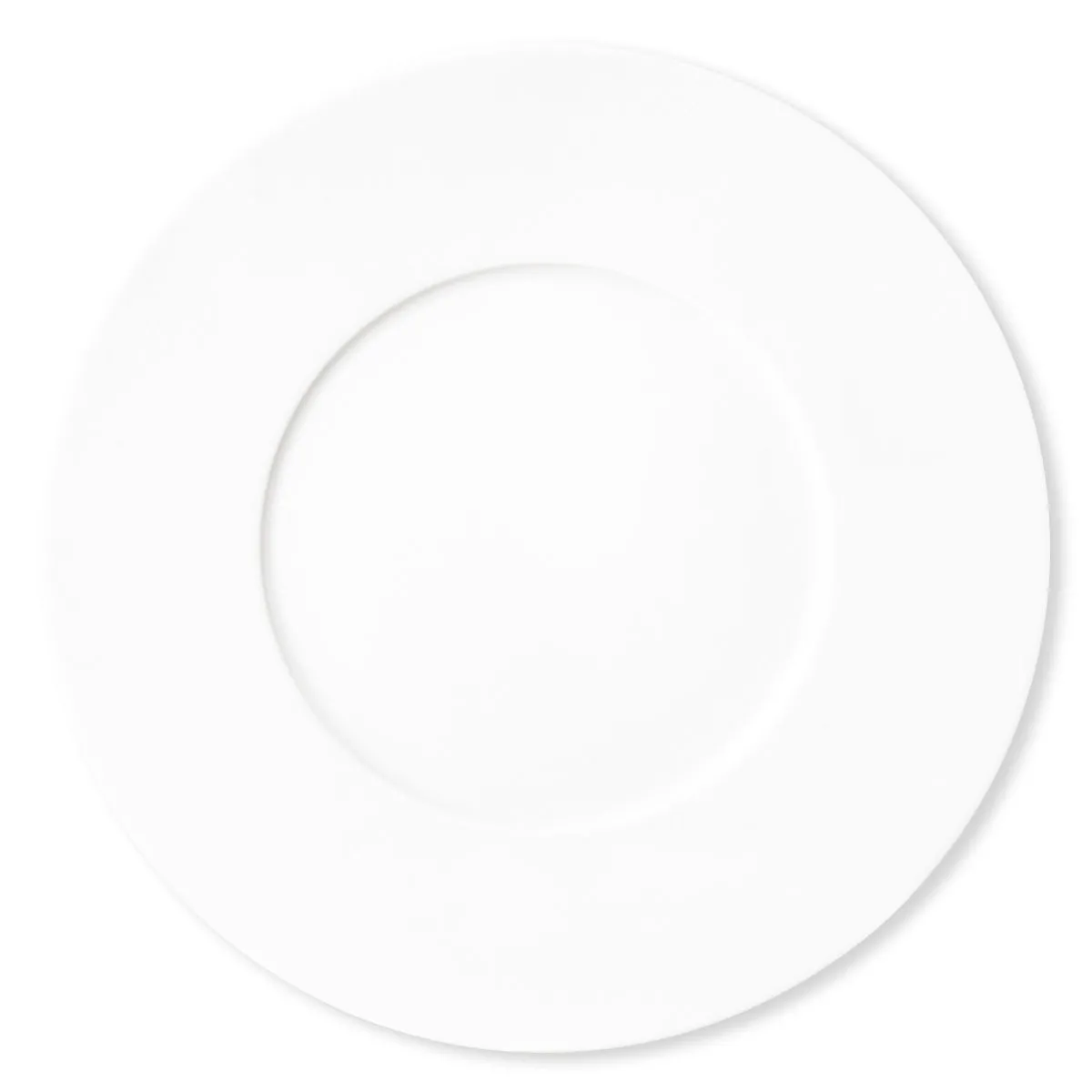 Assiette plate en Porcelaine blanche