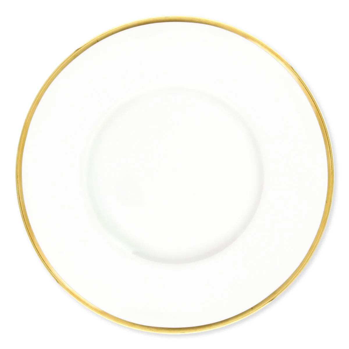 Assiette en porcelaine filet doré - Vaisselle Or - Bruno Evrard