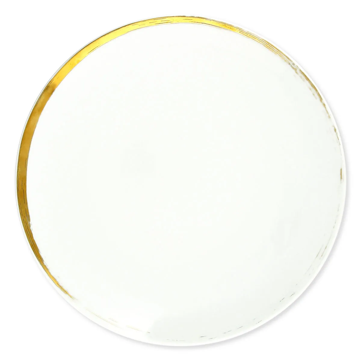 Assiette Plate Doree En Porcelaine 27cm Carlton Bruno Evrard