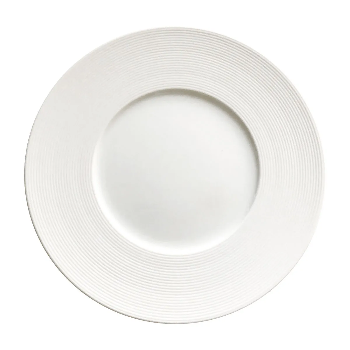 Assiette plate blanche en porcelaine 27cm - SOLARA - Bruno Evrard