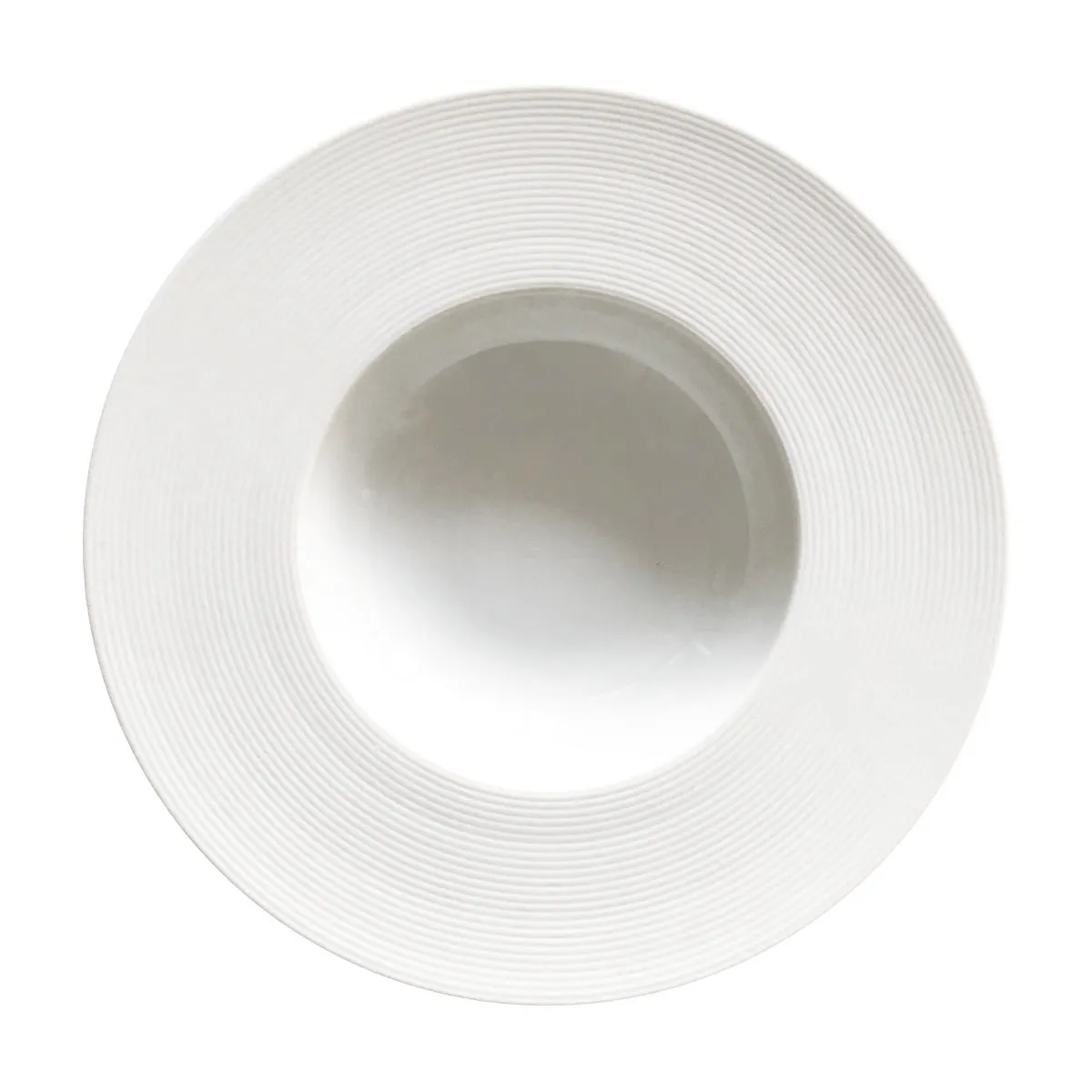Assiette creuse blanche en porcelaine 23cm - SOLARA - Bruno Evrard