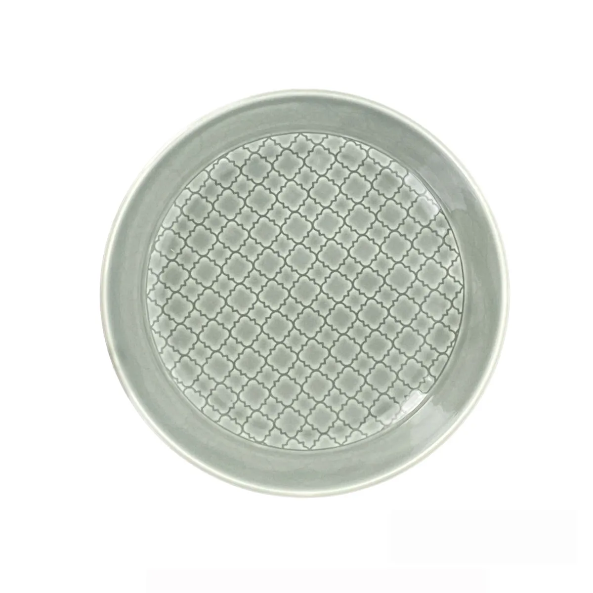 bruno evrard Assiette creuse grise MOUNIA en porcelaine 20cm