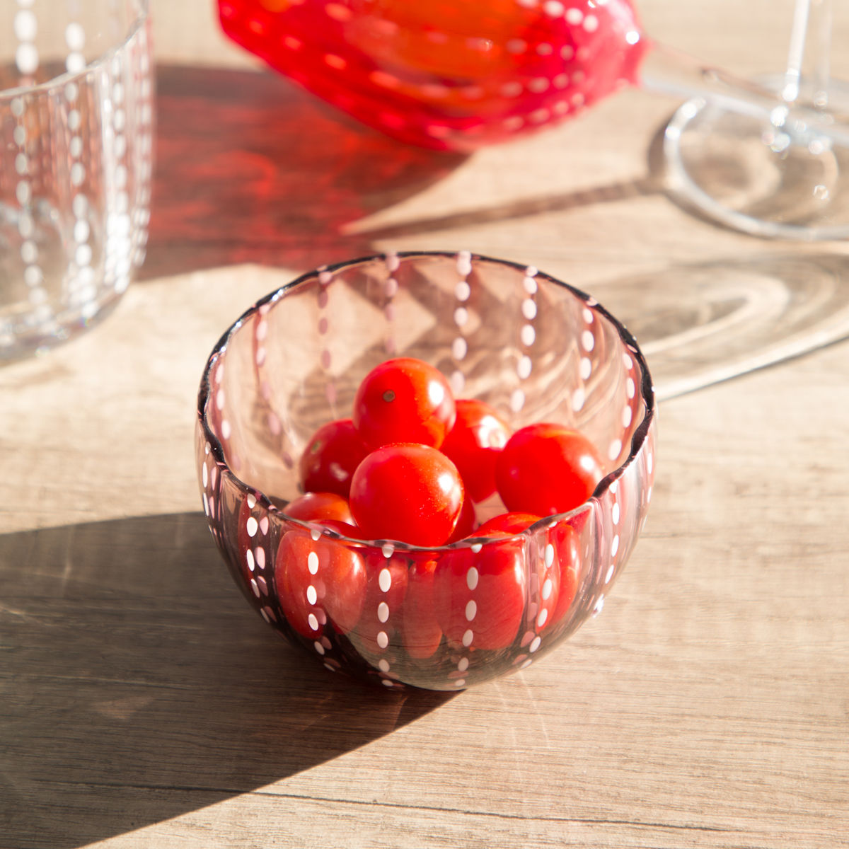 TREND FOR HOME Lot De 6 Coupes à Glace En Verre Strié Coloré 475