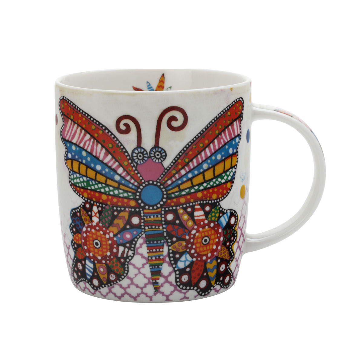  Mug  en porcelaine  37cl PAPILLON SMILE STYLE Bruno Evrard