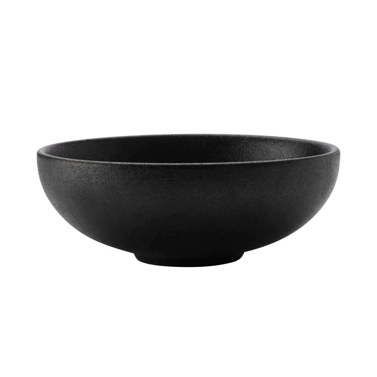 Assiette Creuse En Porcelaine Noire Caviar 19cm Bruno Evrard
