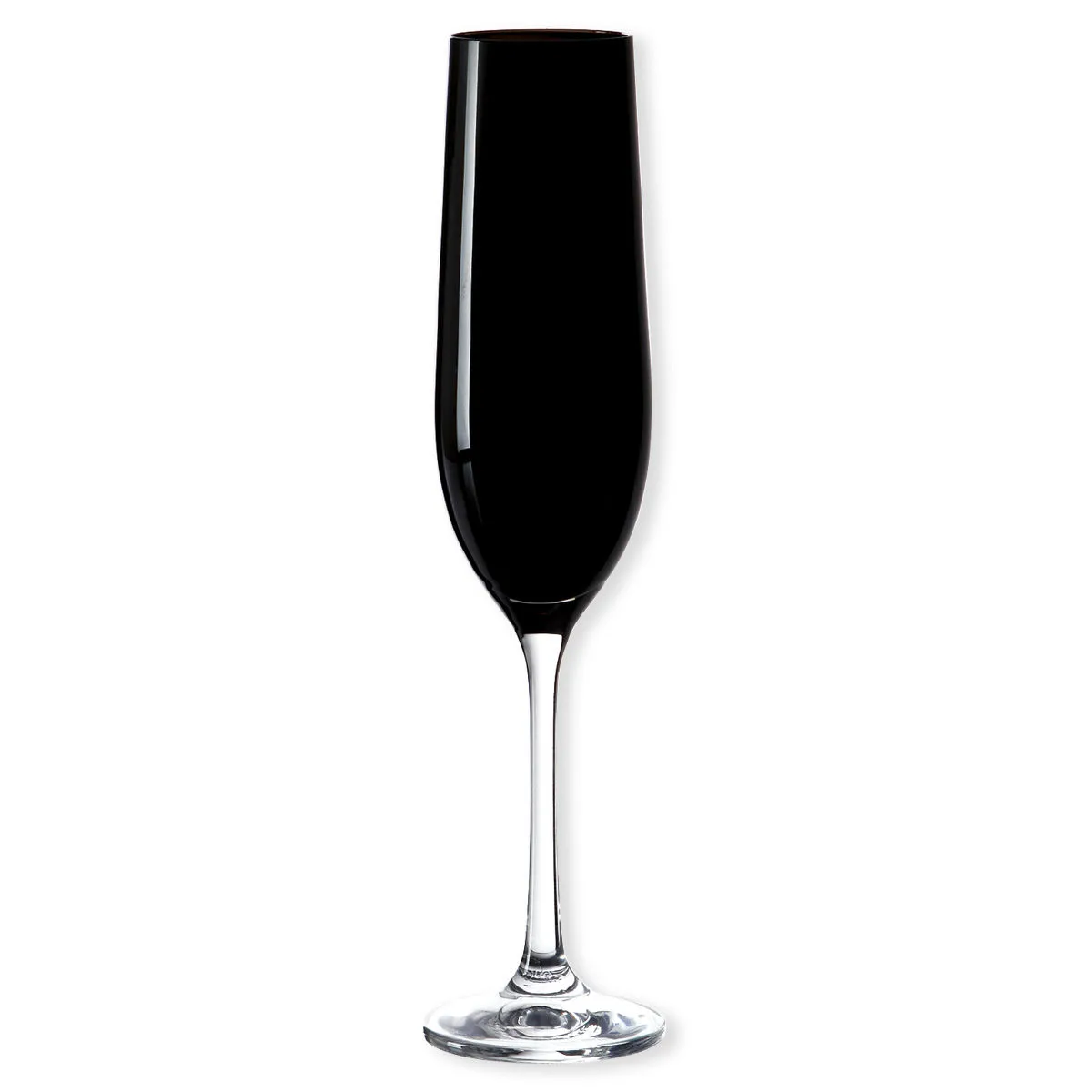 bruno evrard Flûte à Champagne Colorée (Noir) - Verrerie Design
