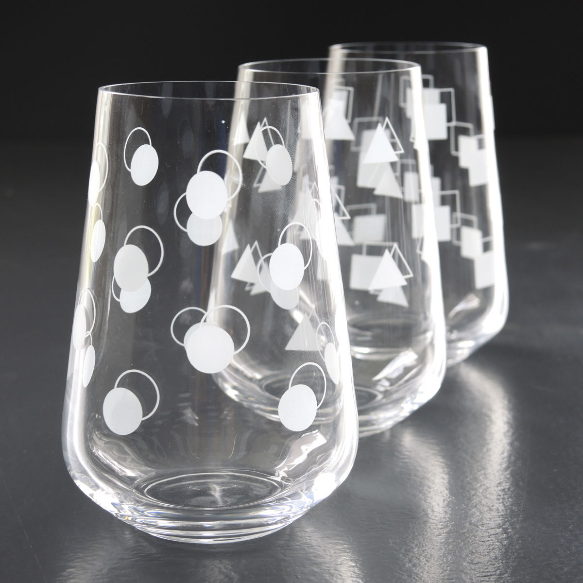Gobelets Design en Verre Transparent - Vaisselle Moderne et Chic