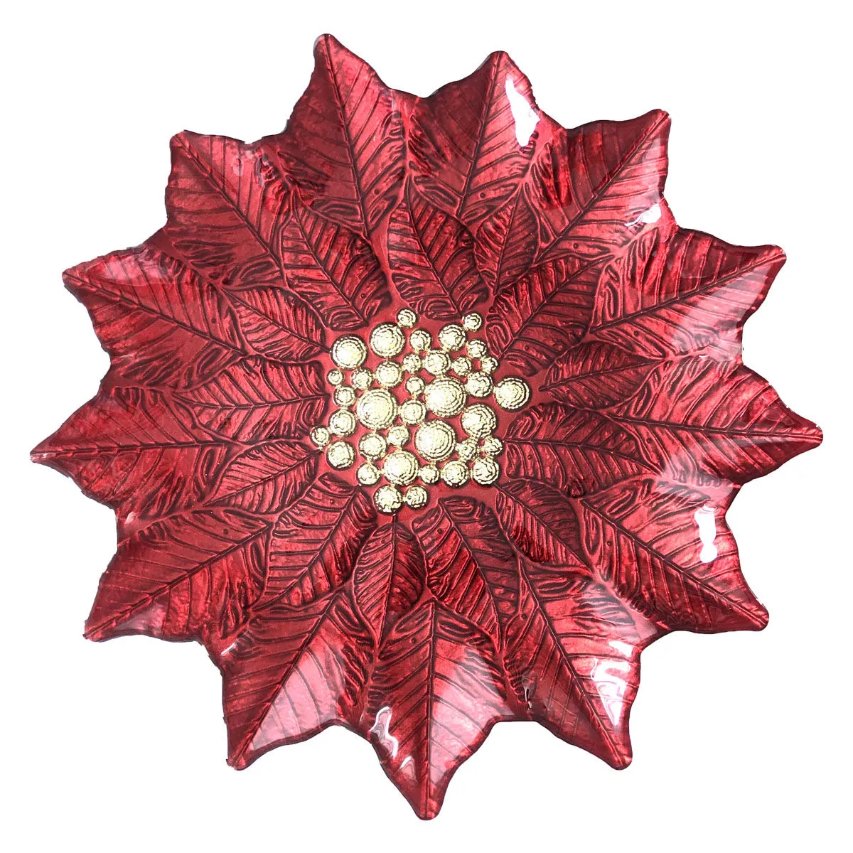 bruno evrard Plat à gâteaux en verre 32cm - CHRISMAS