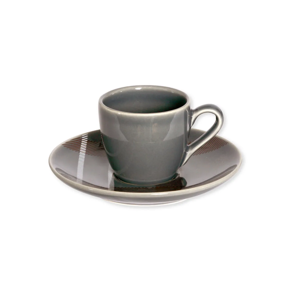 Tasse En Céramique émaillée Style Ancien – Gris – Dimensions 10x9.5 Cm – Lot Disponible