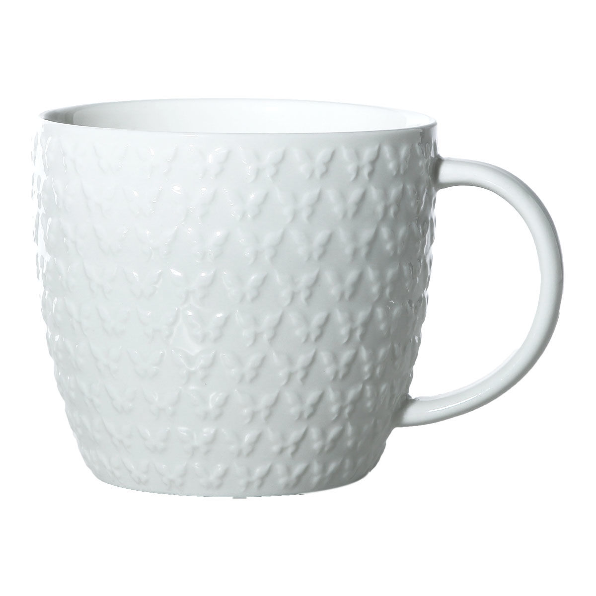  Mug  blanc en porcelaine  30cl d cor papillon SNOWMUG 