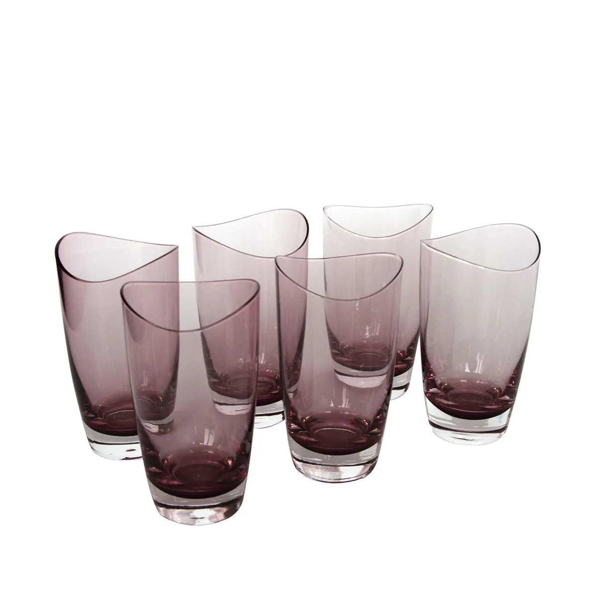 bruno evrard Gobelet haut SCHUSS améthyste de 31cl en verre coloré