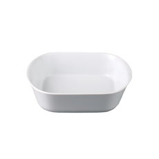 Plat carré en porcelaine 25x23,5x5,5cm Plat carré en porcelaine 25x23,5x5,5cm