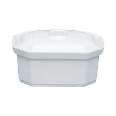 Terrine octogonale foie gras 500g en porcelaine 15,5x11x7cm Terrine octogonale foie gras 500g en porcelaine 15,5x11x7cm