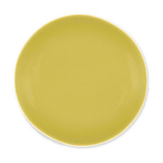 Assiette dessert verte en faïence 20cm Assiette dessert verte en faïence 20cm