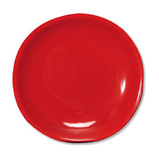 Assiette dessert rouge en faïence 20cm Assiette dessert rouge en faïence 20cm