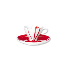 Paire-tasse à café en porcelaine 10cl Paire-tasse à café en porcelaine 10cl