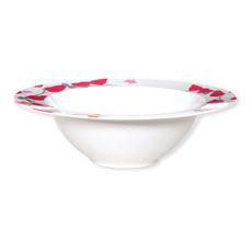 Saladier motifs fleurs en porcelaine 28cm Saladier motifs fleurs en porcelaine 28cm