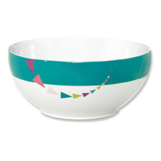 Saladier en porcelaine motifs graphiques 25cm Saladier en porcelaine motifs graphiques 25cm