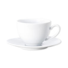 Tasse à thé blanche asymétrique en porcelaine 20cl Tasse à thé blanche asymétrique en porcelaine 20cl