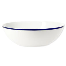 Saladier en porcelaine filet bleu 25cm Saladier en porcelaine filet bleu 25cm