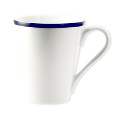 Mug en porcelaine filet bleu 30cl Mug en porcelaine filet bleu 30cl
