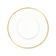 Assiette dessert en porcelaine filet or 23cm Assiette dessert en porcelaine filet or 23cm
